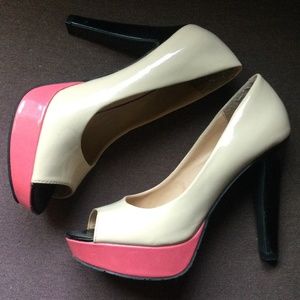 Candies Peep-Toe Platform Pumps